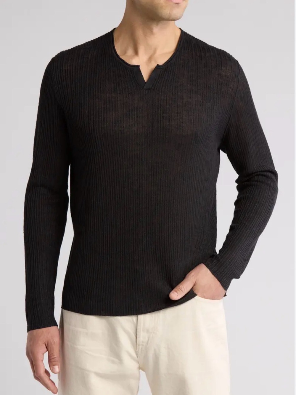 John Varvatos Men's Black Sweater | Sz XL